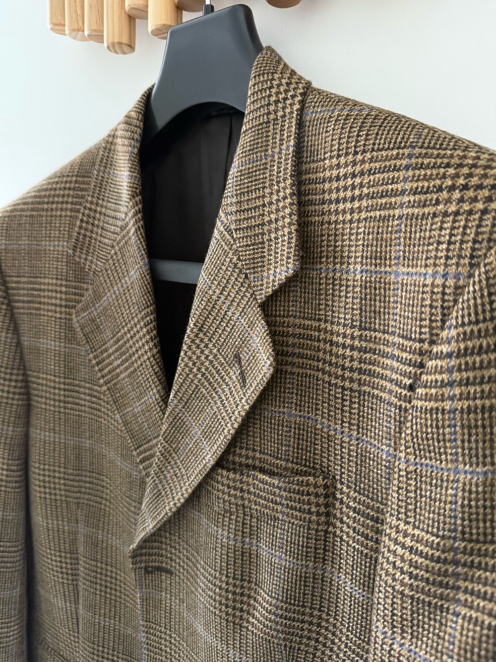 Jack Victor Wool Glen Plaid Tweed Sport Coat Brown 38R 40R Harry Rosen Canada - Picture 3 of 8